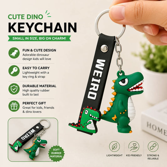 Cute Mini Dinosaur KeyChain Kids Bag Accessory