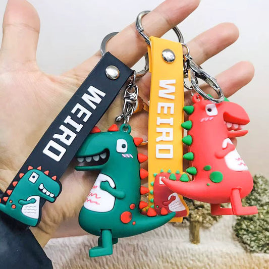 Cute Mini Dinosaur KeyChain Kids Bag Accessory
