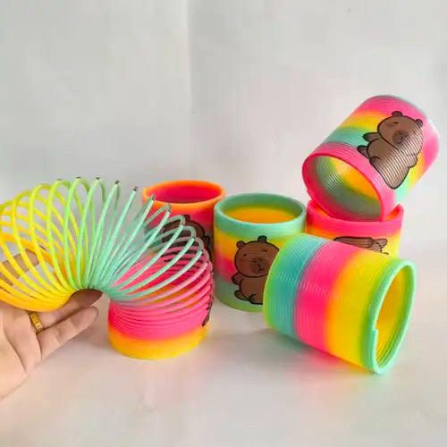 Cute Rainbow Slinky Toy – Colorful Spring Toy for Kids, Parties & Gifts