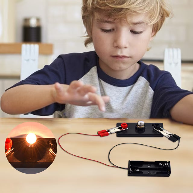DIY Electricity Science Kit for Kids – Circuit Building Educational Learning Toy