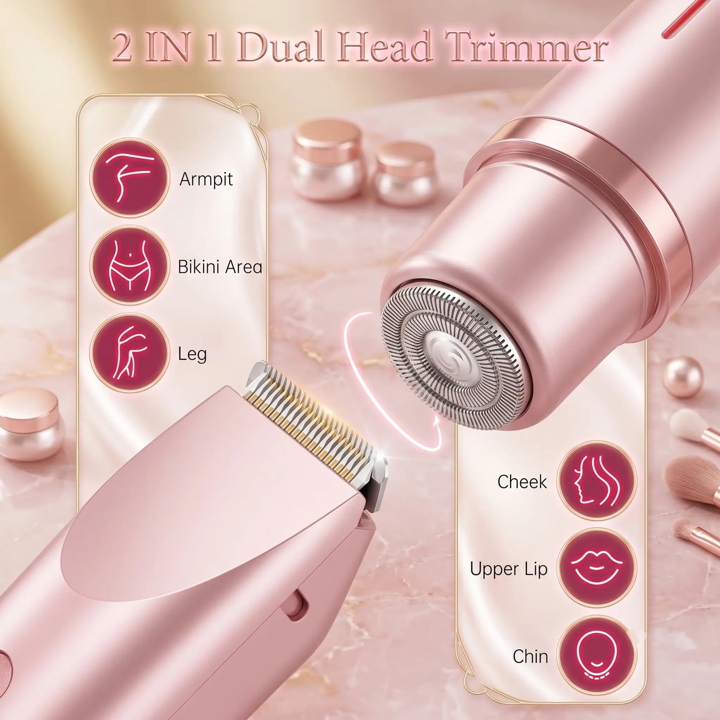 Multi Function 2 In 1 Rechargeable Double Head Trimmer