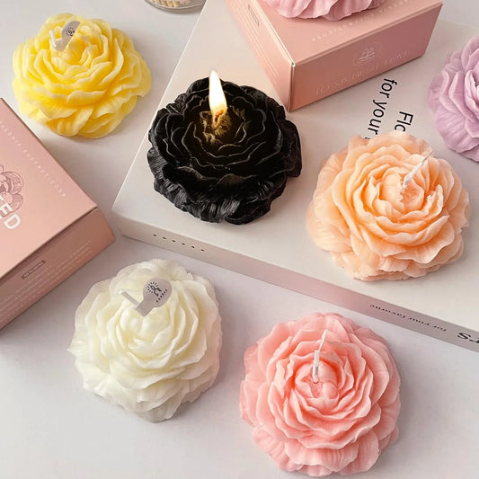 Decorative Rose LED Candle – Flameless Battery-Operated Flower Light