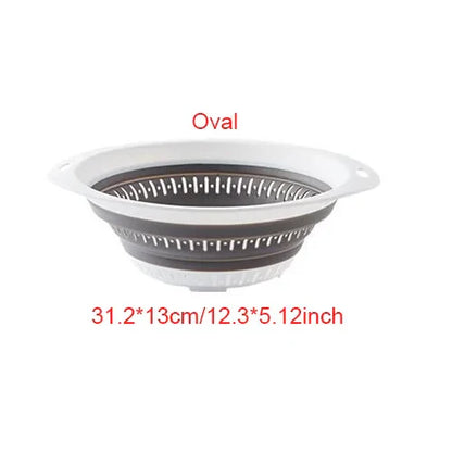 QuickFold Silicone Sink Drain Basket