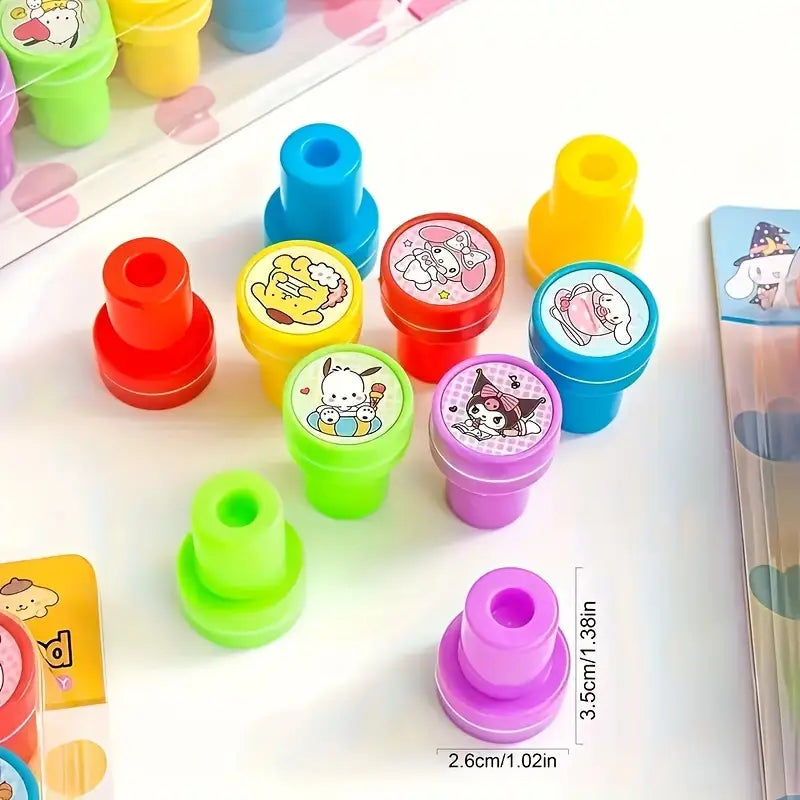 Fun Smiley Face Stampers – 4 Pcs Kids Art Set
