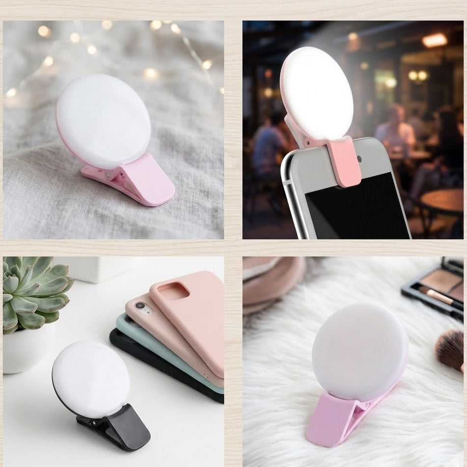 GlowPro Mini Selfie Ring Light (Rechargeable)