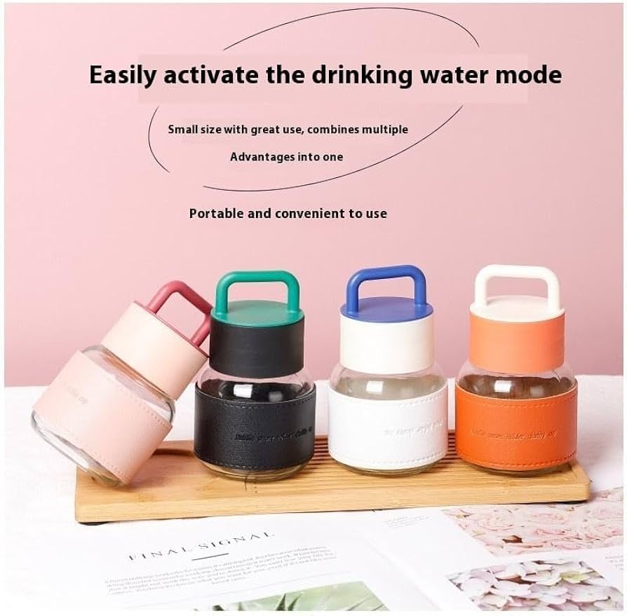 HydroPure Borosilicate Bottle with Silicone Cover