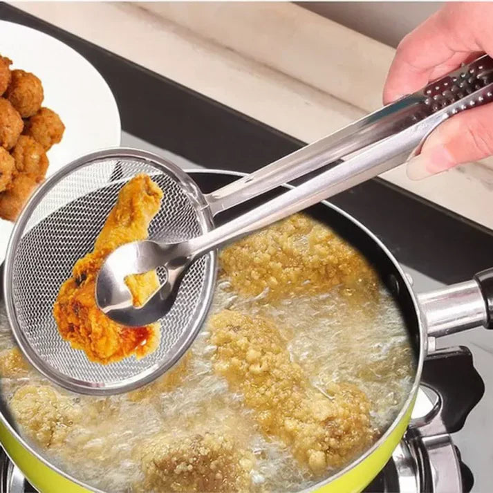KitchenFryingStrainerSpoon2 In 1, Kitchen Accessories 