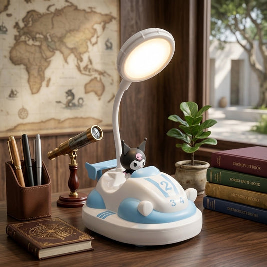  Kuromi Character Cartoon Go Kart LED Lamp With Flexible Adjustable Neck