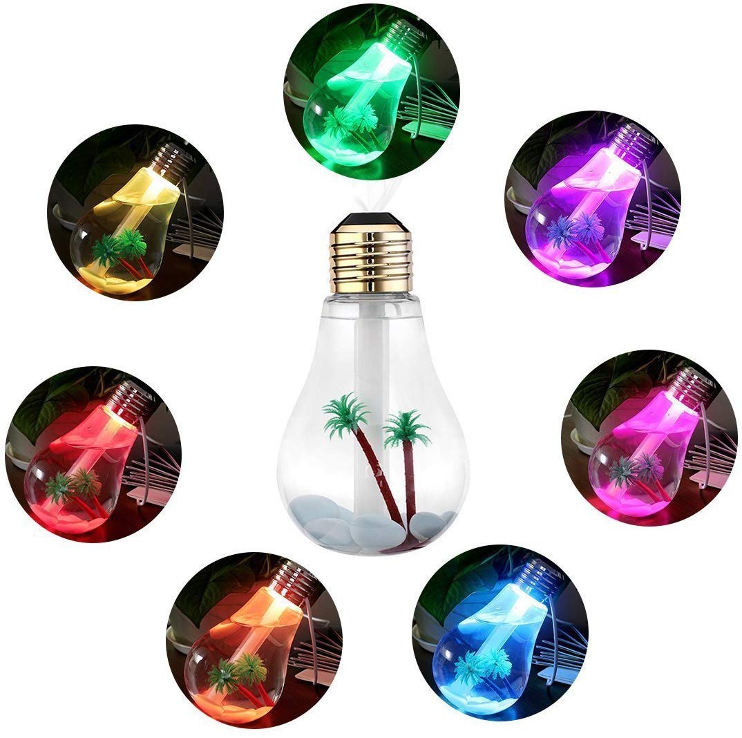 LED Bulb Soft Color Mist Humidifier, Home and Living 