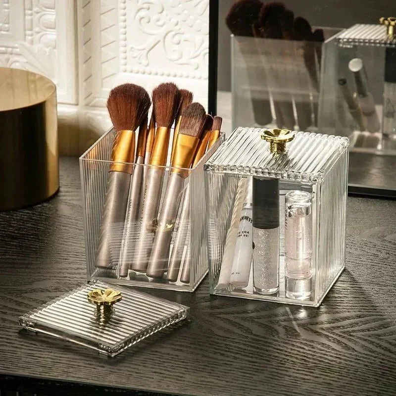Makeup Cotton Pad Storage Box with Swab Holder