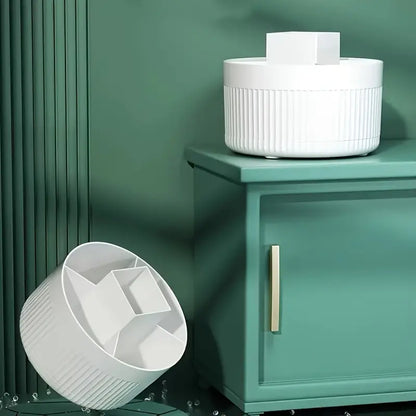 Multi-Compartment 360? Rotating Makeup Storage