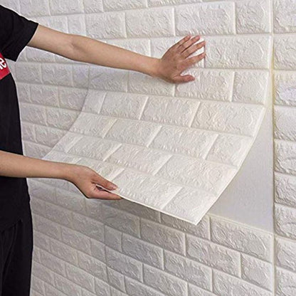 Peel and Stick Brick Wall Panels 3 Pack, Home and Wall Decor 