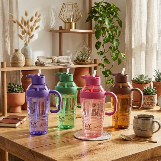 Portable 1300ML Water Bottle with Flip-Top Sipper