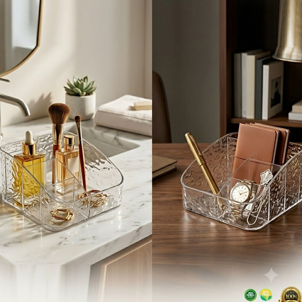 Premium Prism Makeup Storage Box for Vanity Counter