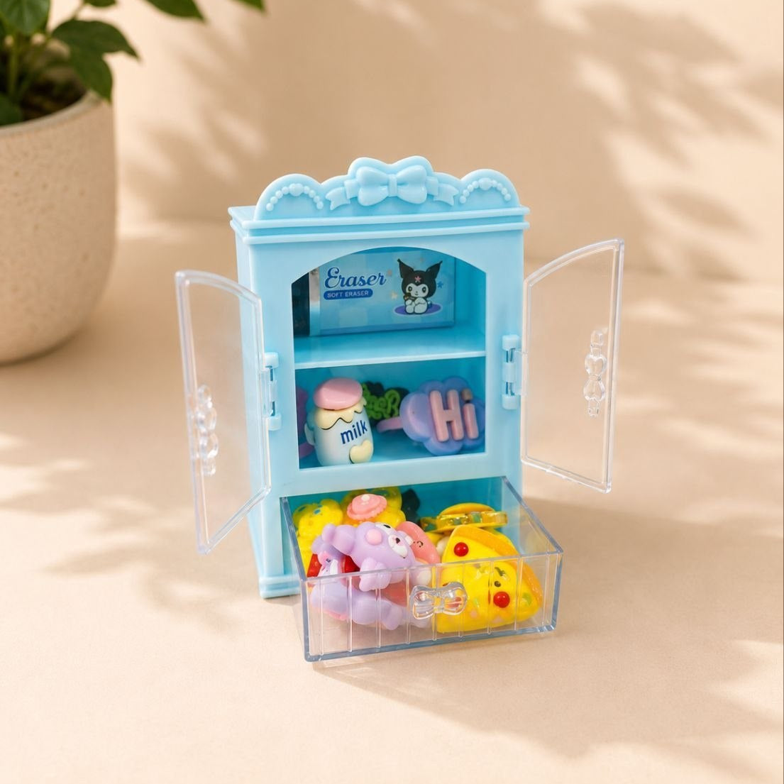 Cute Mini Organizer Cabinet – Space-Saving Storage for Toys, Stationery & Accessories