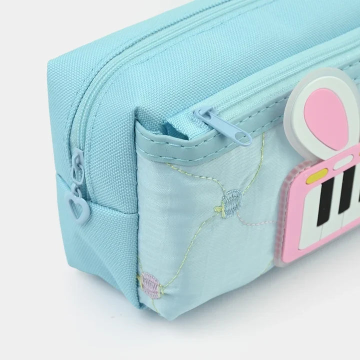 Rabbit Ear Pencil Pouch – Cute 3D Piano Stationery Organizer for School