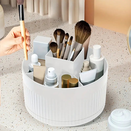 Rotating Makeup Carousel Organizer with Spacious Storage for Beauty Essentials
