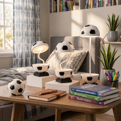 Soccer Ball Table Lamp Cute LED Night Light With Touch Switch