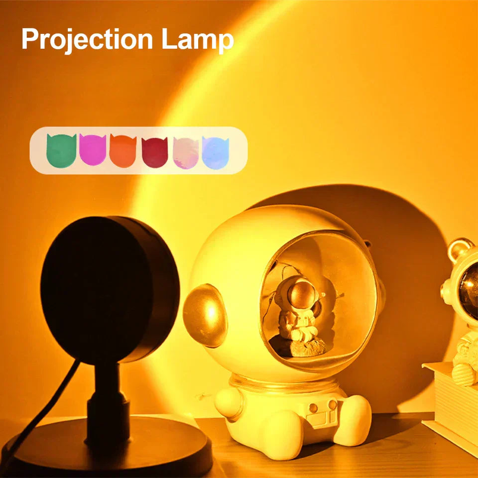 Spaceman Sunset Projector Night Light Lamp