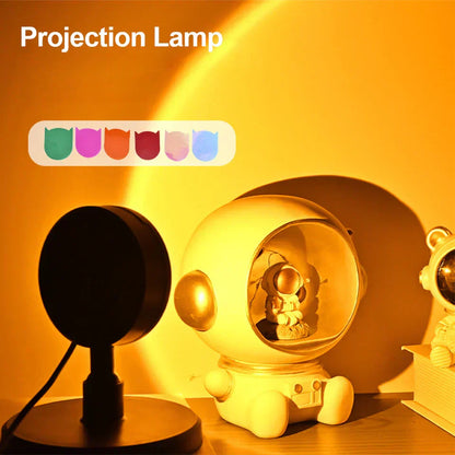 Spaceman Sunset Projector Night Light Lamp