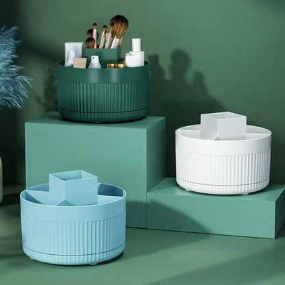 Steadline Makeup Storage Box with Rotating Base and Multiple Compartments