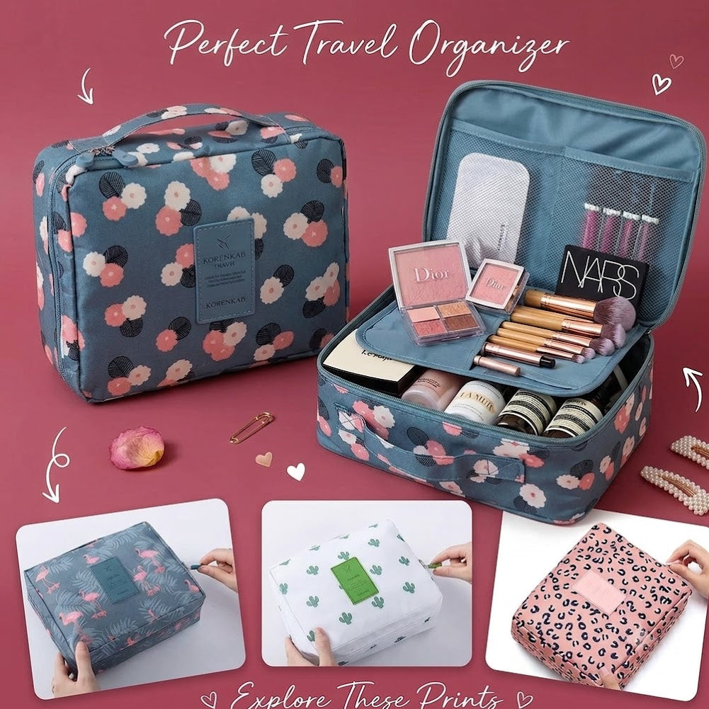 Portable Travel Cosmetic Toiletry Hanging Bag