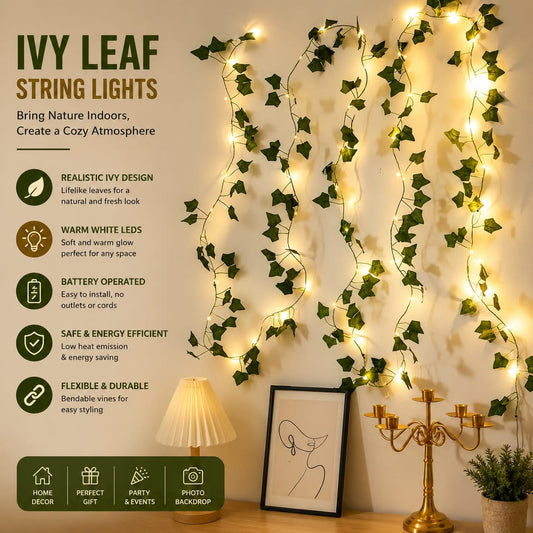 2 Meter Green Artificial Hanging Strips Light For Weddings & Parties