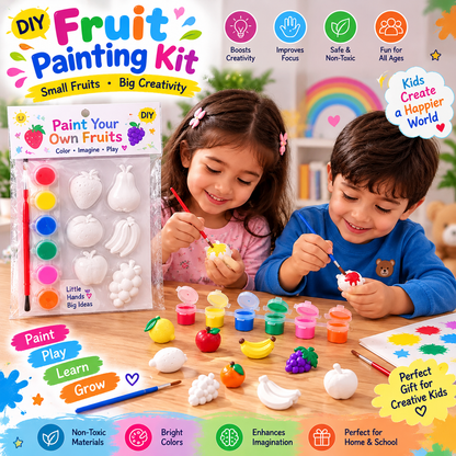 Kids DIY Art & Painting Set Creative Plaster Shapes With 6 Colors