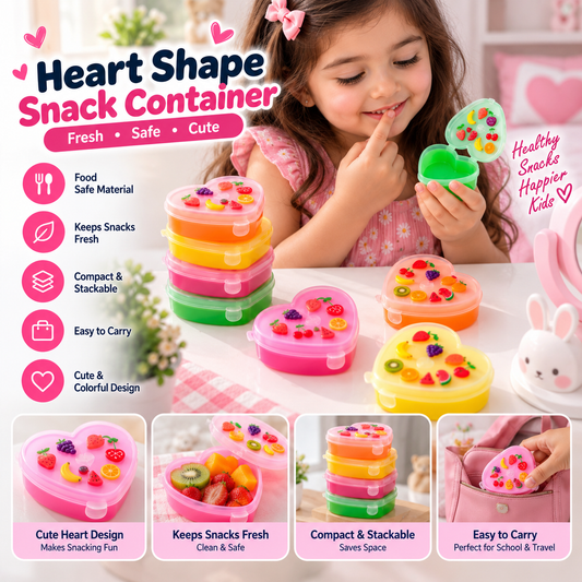 3Pcs Cute Heart Design Lip Balm Moisturizing Lip Care For Girls