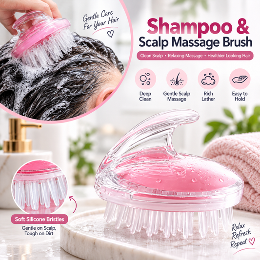 Shampoo Silicone Scalp Massager Brush