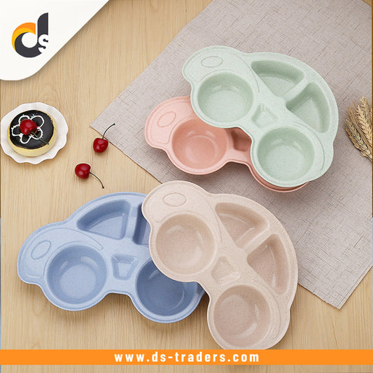 1 Pcs Car Shaped Plate For Kids