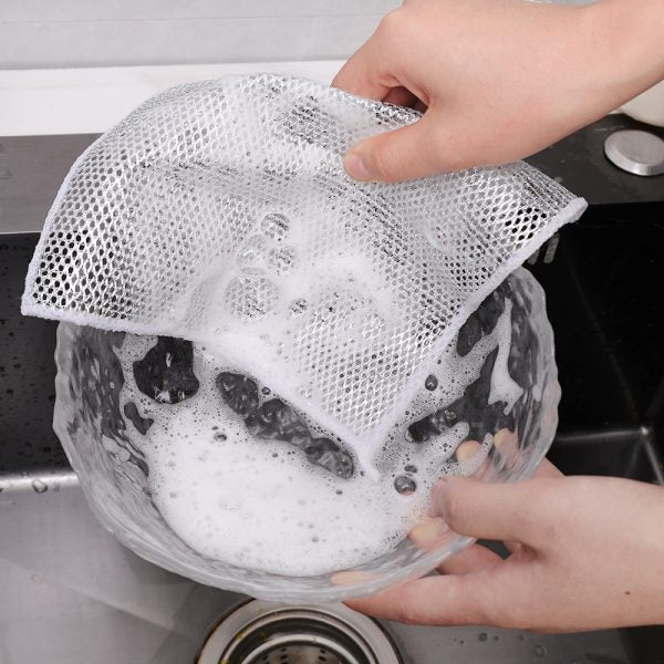 3-Piece Silver Wire Dish Scrub