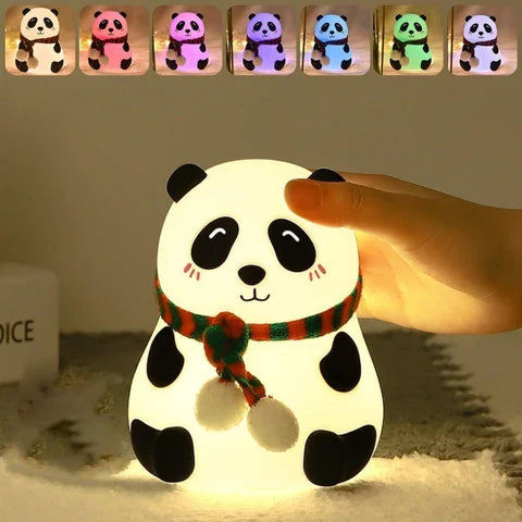 Portable Beside Silicon  Panda Touch Lamp