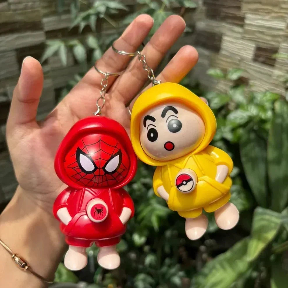 1Pcs Mood Swings Face Changing Key Chains (Random Character)